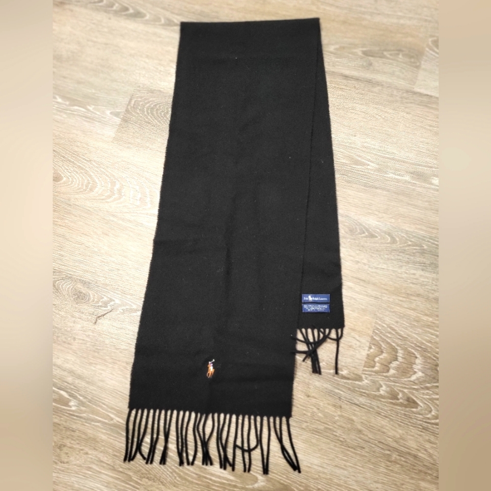 Polo🐎 Ralph Lauren black scarf